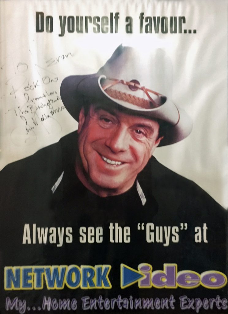 Signed Molly Meldrum Network Video Poster