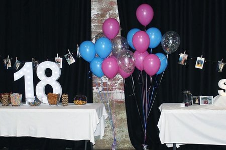 Space 338 18th birthday event table